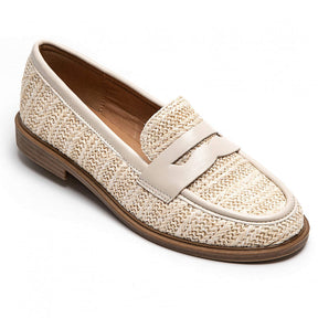 Mocassin femme beige - Maria