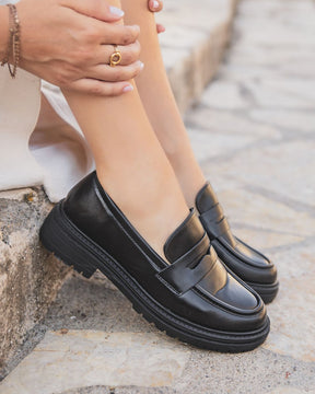 Mocassin femme noir - Lola - Casualmode.fr