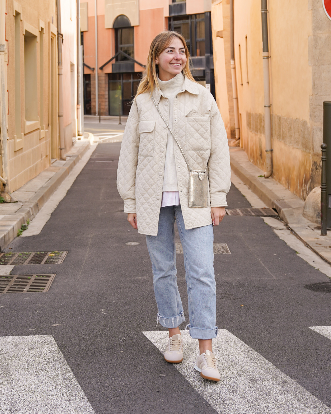 Basket femme taupe à lacets - Agathe