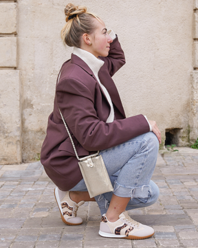 Basket femme léopard à lacets - Agathe